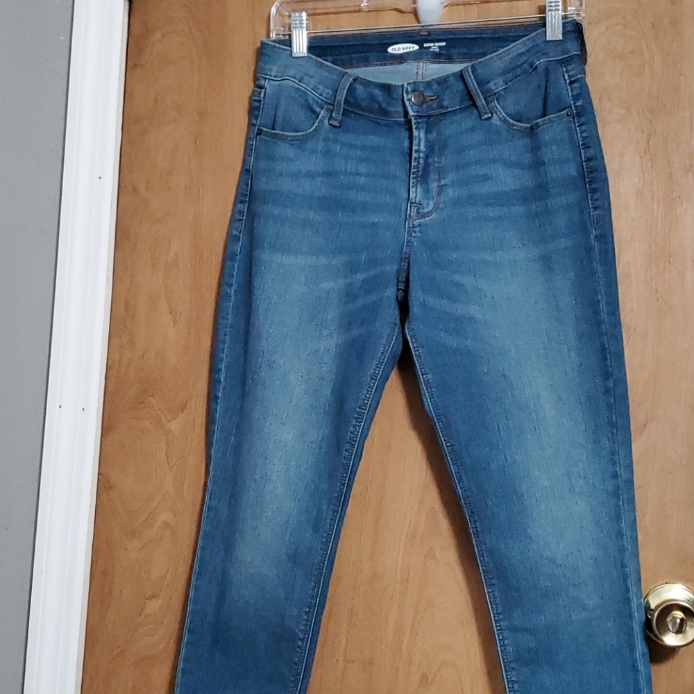 OLD NAVY super skinny ankle mid-rise jeans! Size:4